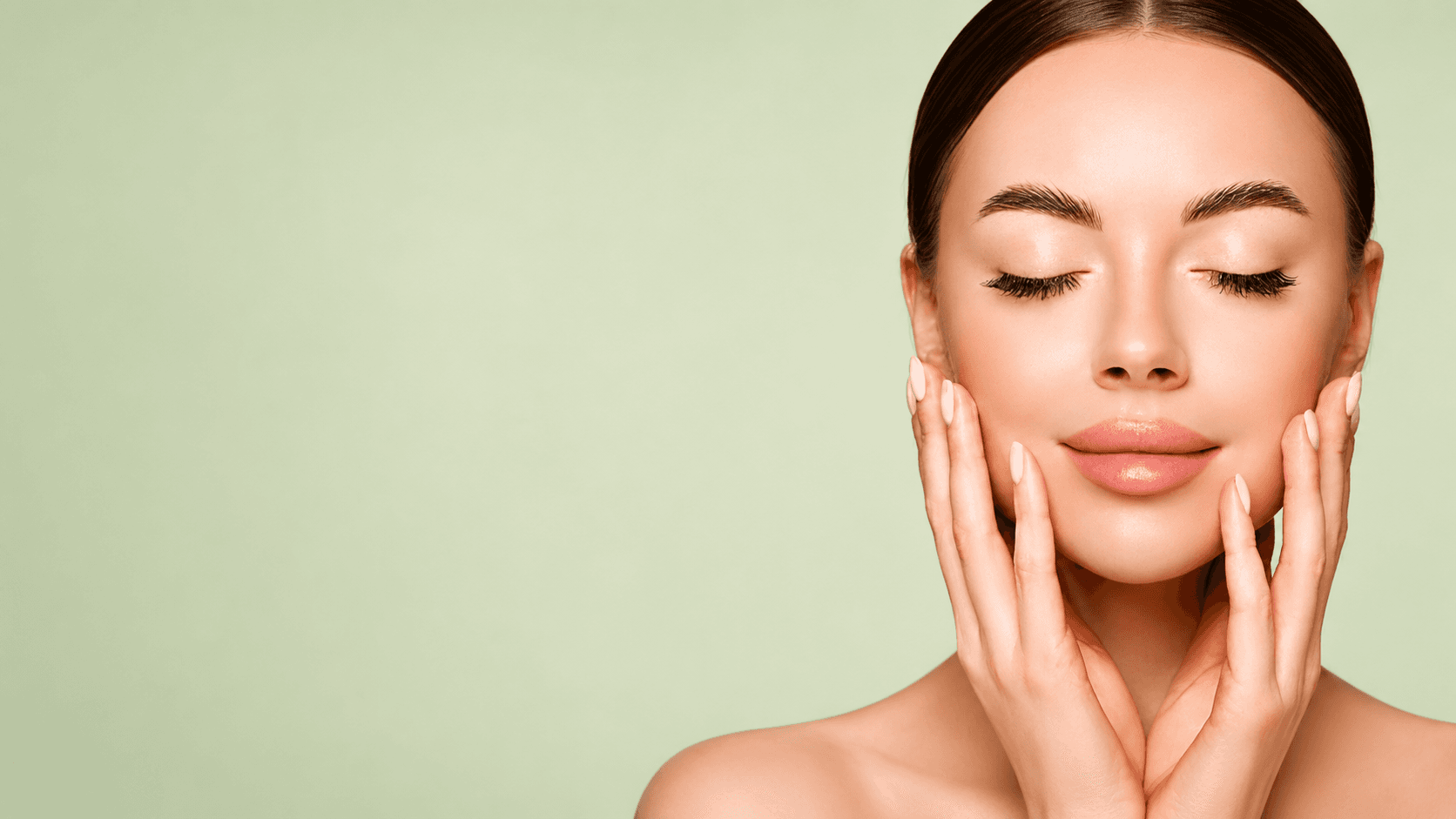 Woman with radiant, healthy skin